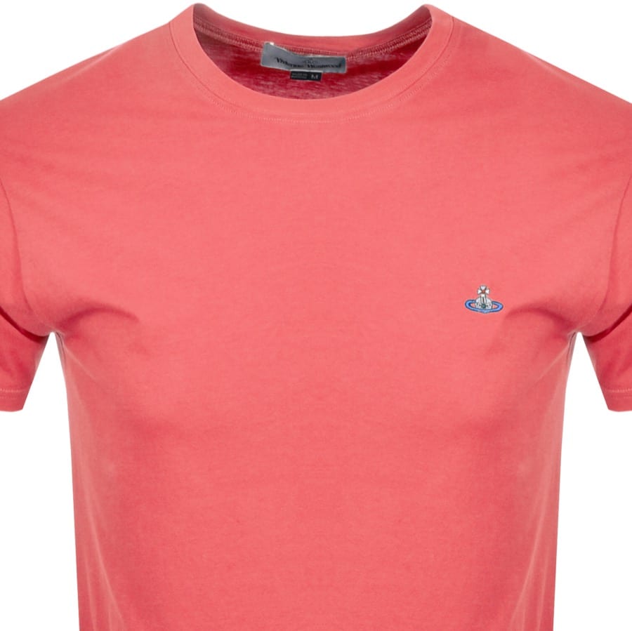 Alternative Image for ProductVivienne Westwood Small Orb Logo T Shirt Pink2